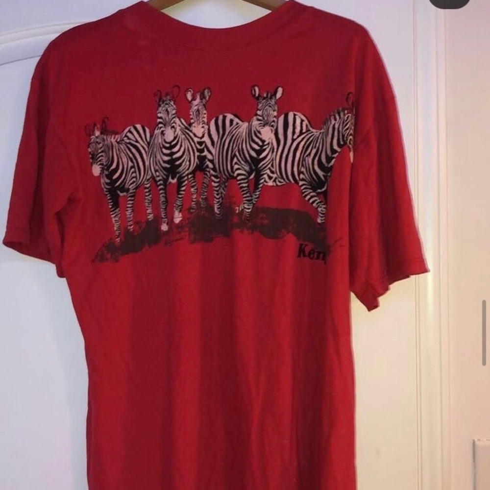 red zebra t shirt